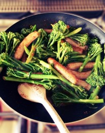 broccoli sausage pan